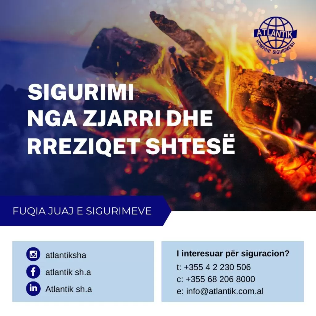 Nje foto qe ka si informacion sigurimin nga zjarret dhe rreziqet shtese.